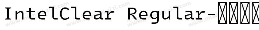 IntelClear Regular字体转换